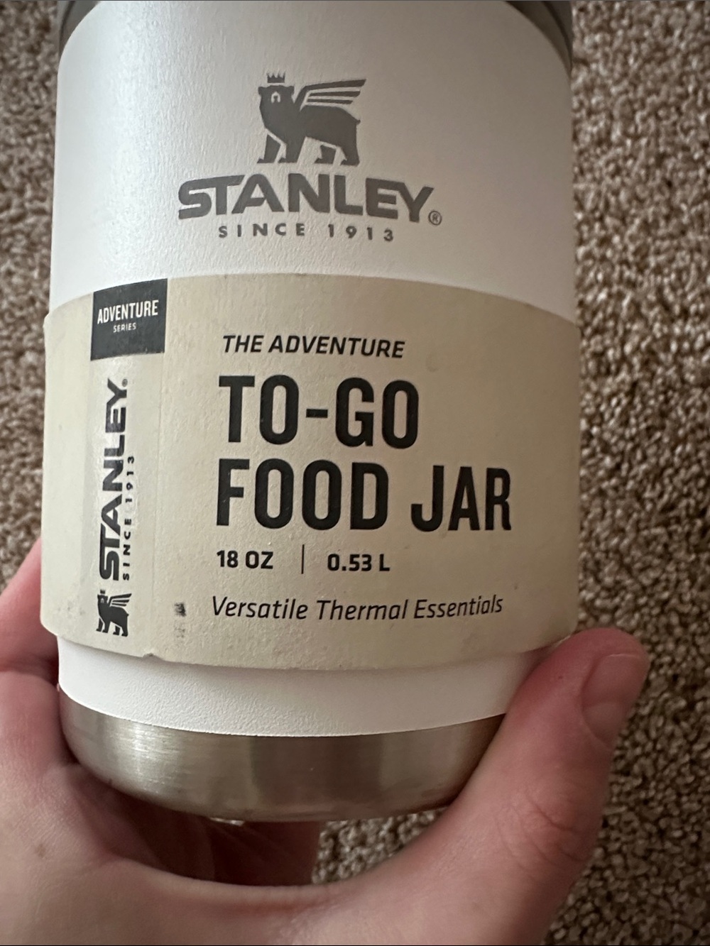 Stanley The Adventure To-Go Food Jar | 18oz | White and Silver | New With Tags - Picture 3 of 10